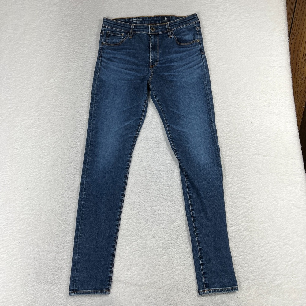 AG Adriano Goldschmied Farrah Skinny Jeans Womens 30 Blue High Rise 28x29.5